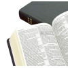 English Bible KJV - Classic reference Bible - black calfskin leather