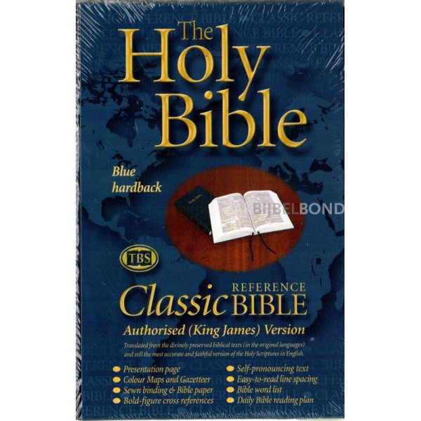 Engelse Bijbel KJV - Classic reference Bible - harde kaft blauw