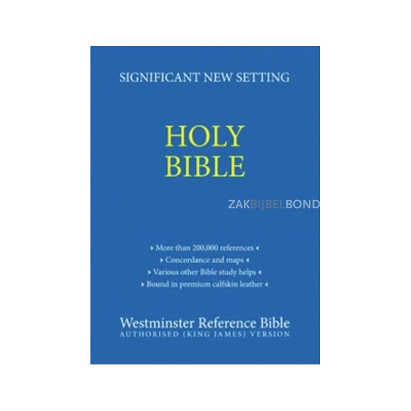 Engelse Bijbel KJV - Westminster Reference Bible - kalfsleerleer goudsnede