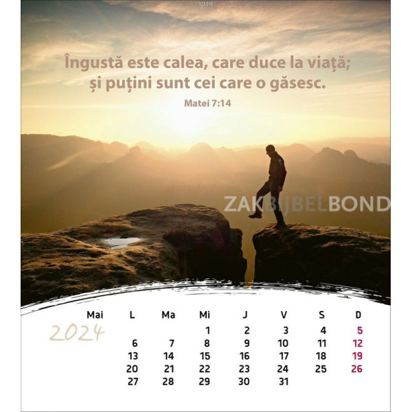 Rumanian postcard calendar 2024 - Life for you