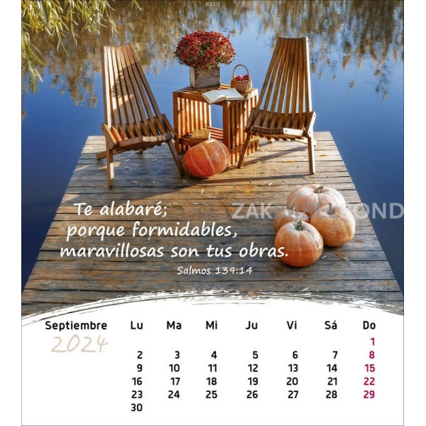 Spanish postcard calendar 2024 - Life for you