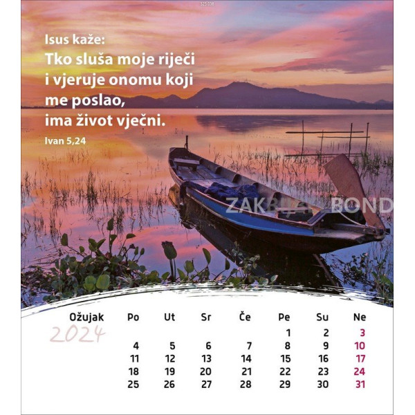 Croatian postcard calendar 2024 - Life for you