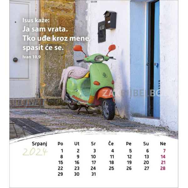 Kroatische ansichtkaartenkalender 2024 - Leven voor jou