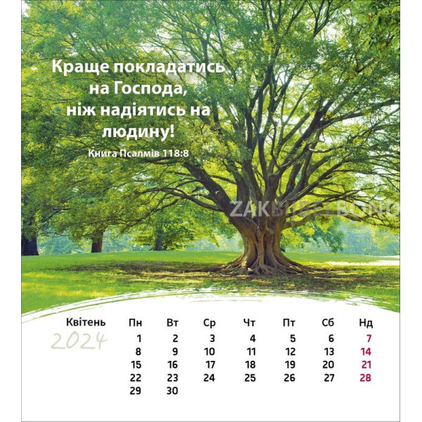 Oekraïense ansichtkaartenkalender 2024 - Leven voor jou