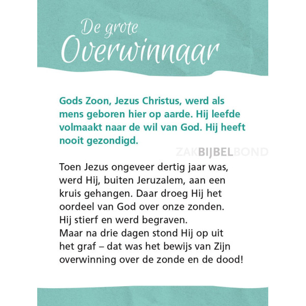 Evangelisatieboekje Pasen - De overwinning