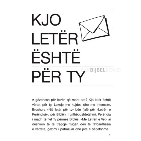 Albanian - A Letter for you