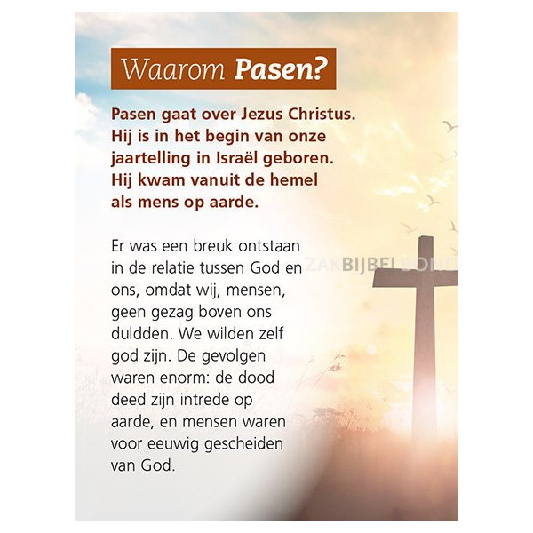 Evangelisatieboekje Pasen - Van Pasen naar Pinksteren