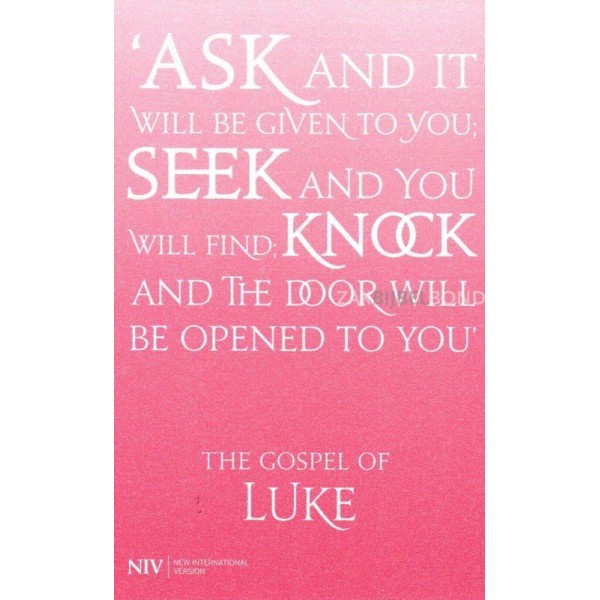 English Booklet with the Gospel according to Luke in the NIV version