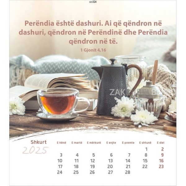 Albanian postcard calendar 2025 - Life for you