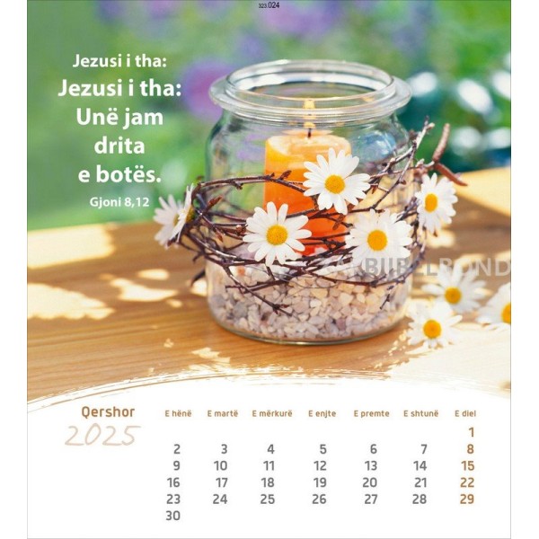 Albanese ansichtkaartenkalender 2025 - Leven voor jou