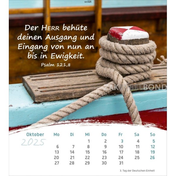 Duitse ansichtkaartenkalender 2025 - Leven voor jou