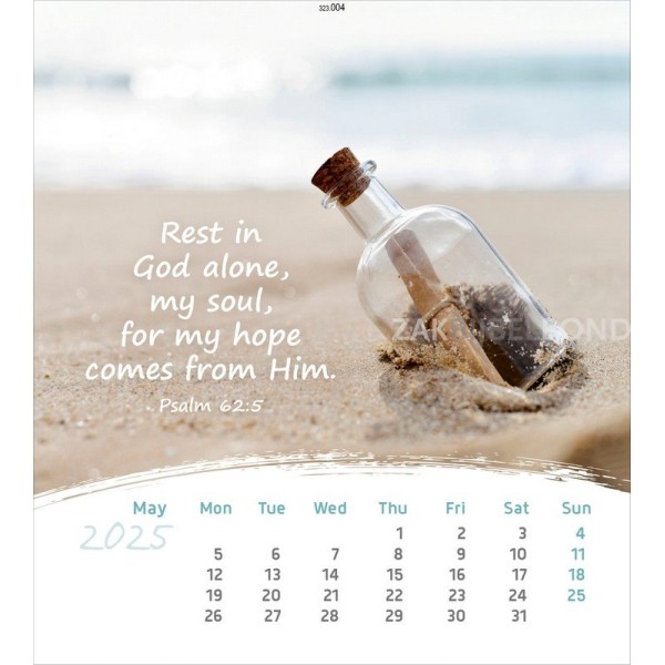 English postcard calendar 2025 -  Life for you