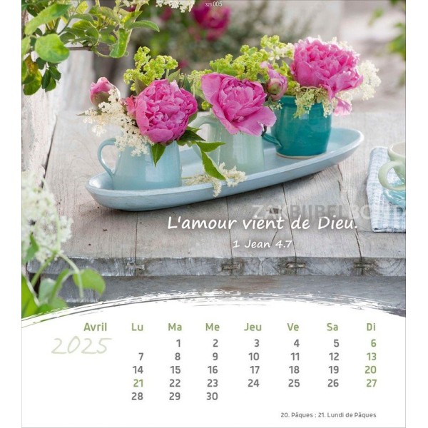 French postcard calendar 2024 - Life for you