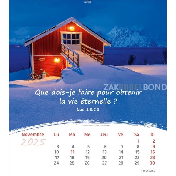 Franse ansichtkaartenkalender 2025 - Leven voor jou