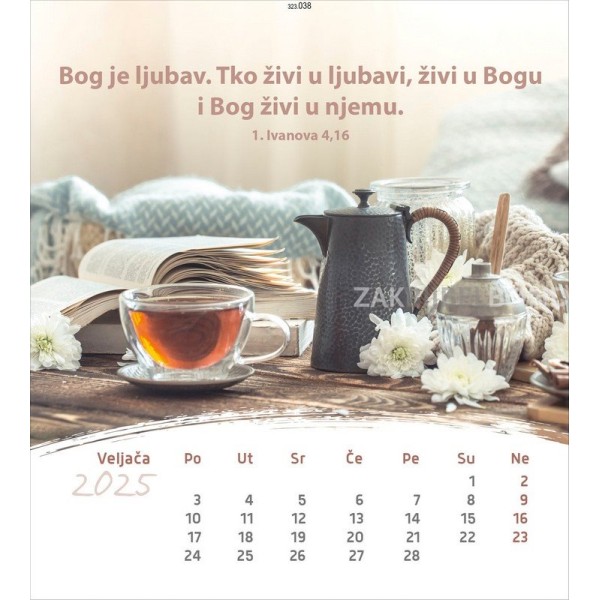 Kroatische ansichtkaartenkalender 2025 - Leven voor jou