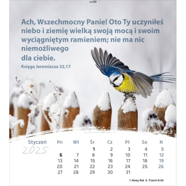 Poolse ansichtkaartenkalender 2025 - Leven voor jou