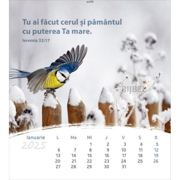 Rumanian postcard calendar 2025 - Life for you