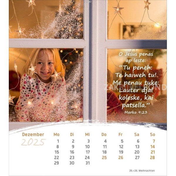 Romani postcard calendar 2025 - Life for you