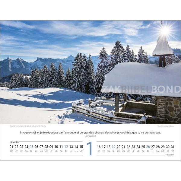 French Switserland calendar 2025