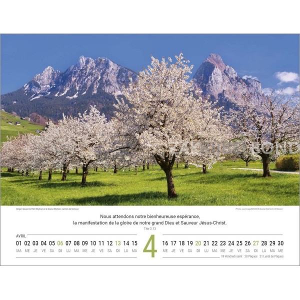 French Switserland calendar 2025