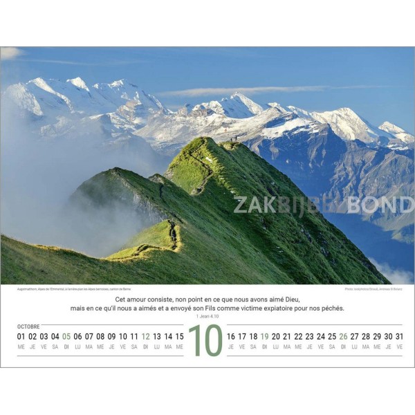 French Switserland calendar 2025