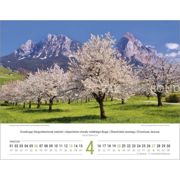Polish Switserland calendar 2024