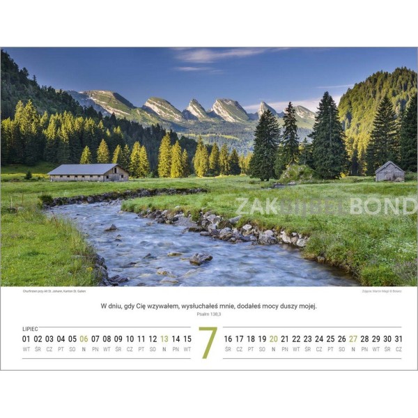 Polish Switserland calendar 2024