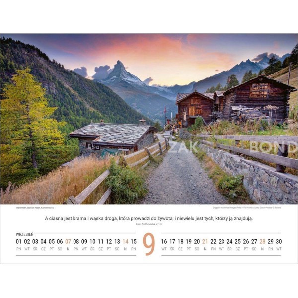 Polish Switserland calendar 2024