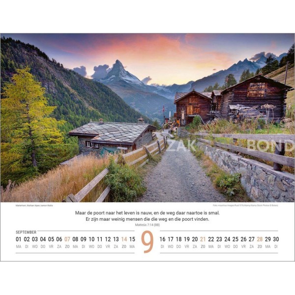 Nederlandse Zwitserlandkalender 2025
