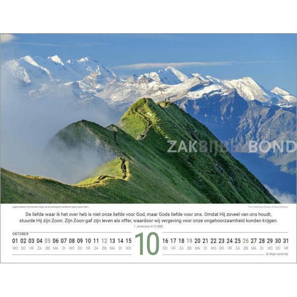 Nederlandse Zwitserlandkalender 2025