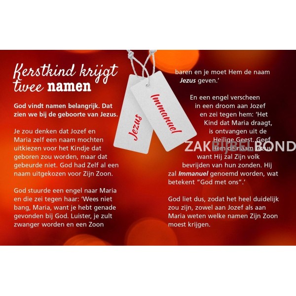 Nederlands evangelisatieboekje - Xmas