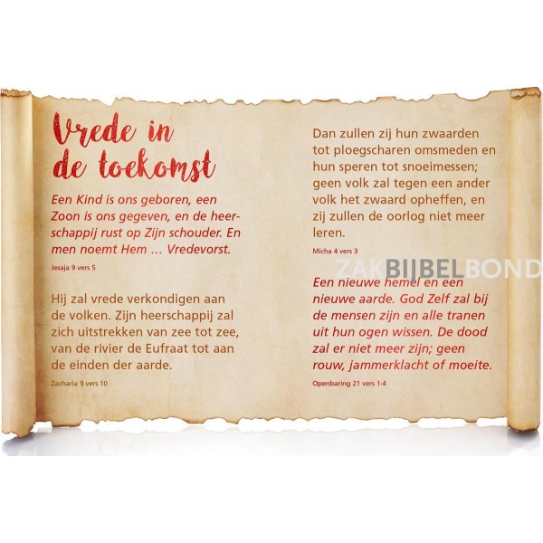 Nederlands evangelisatieboekje - Ere zij God en vrede op aarde