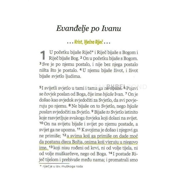 Croatian Gospel of John