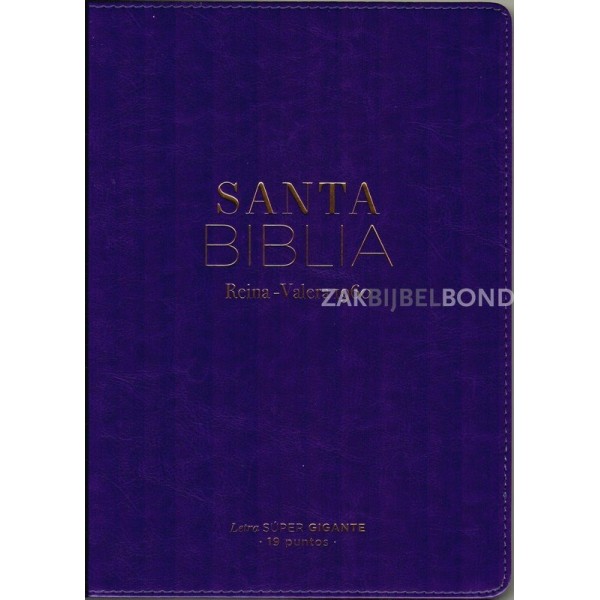 Spanish Bible RVR 60 - Letra Súper Gigante - purple
