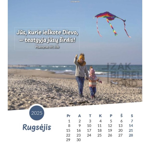 Lithuanian postcard calendar 2025