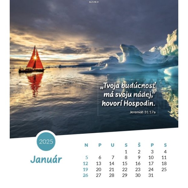 Slovak postcard calendar 2025