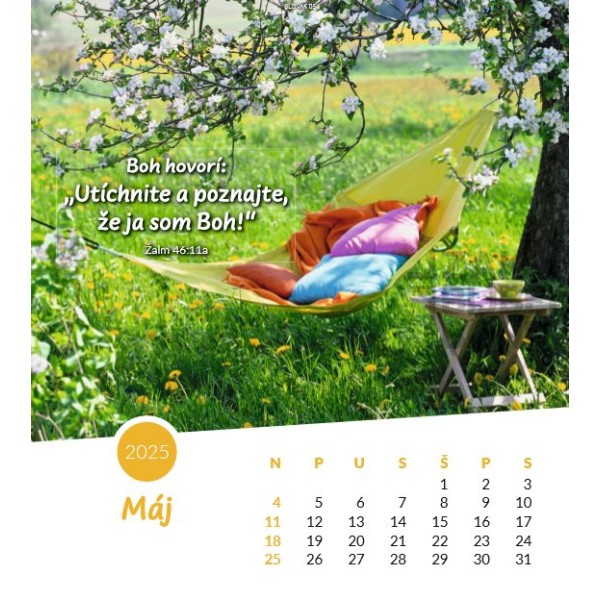 Slovak postcard calendar 2025