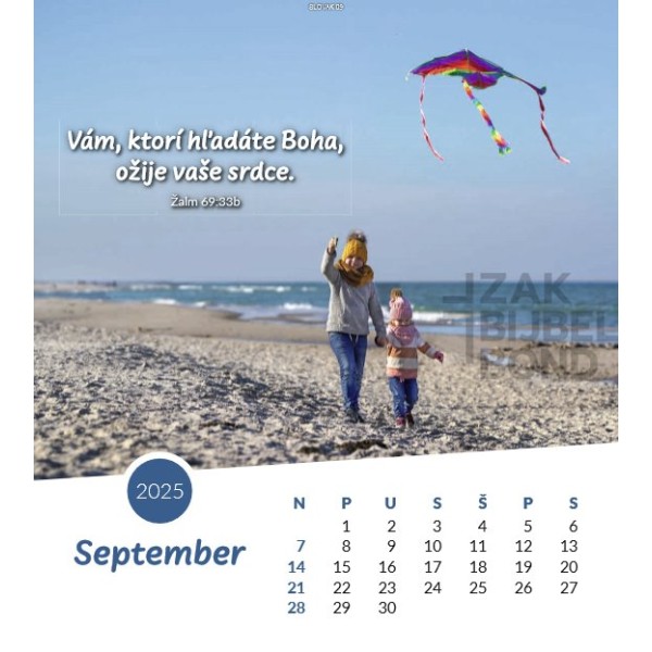 Slovak postcard calendar 2025