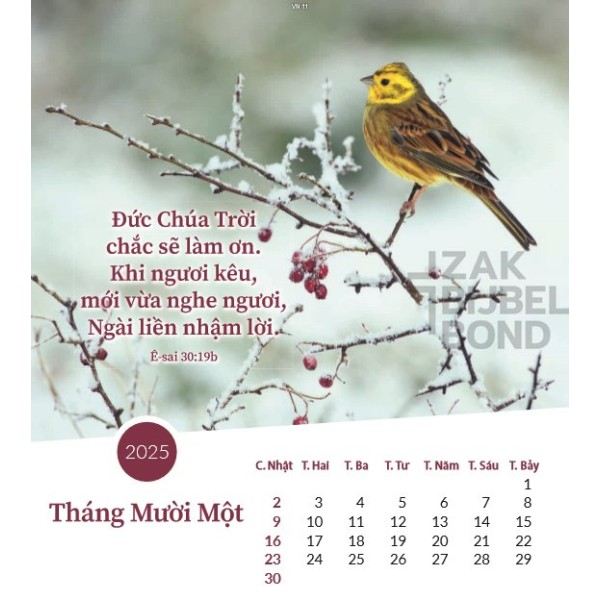 Vietnamese postcard calendar 2025