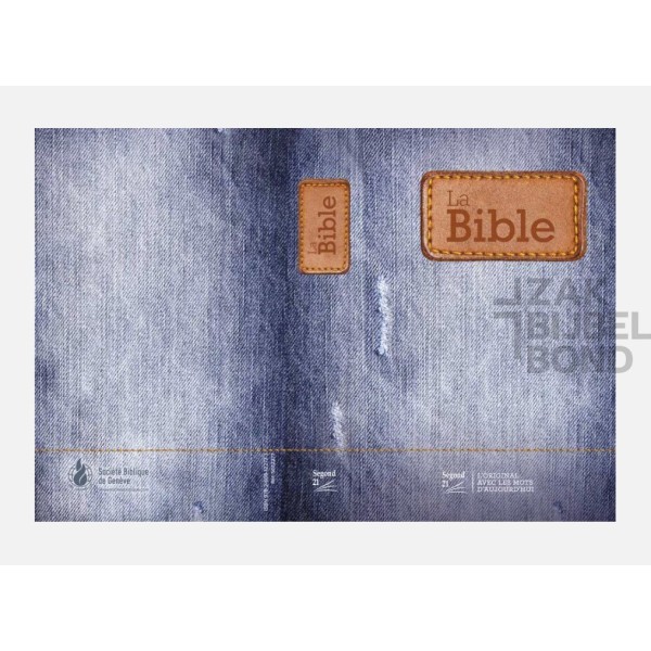 Franse Bijbel Segond 21 Premium compact denim