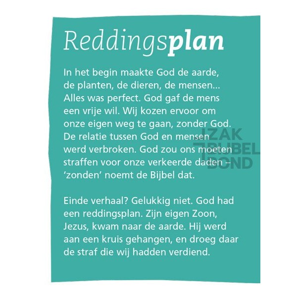 Evangelisatieboekje Pasen - Het grote plan