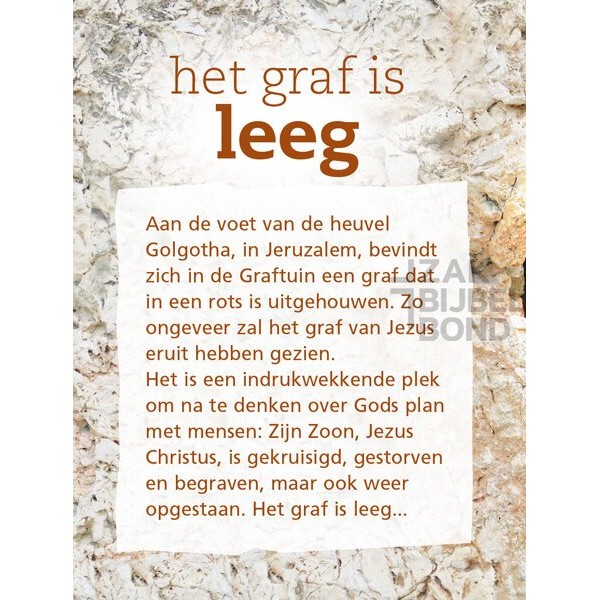 Evangelisatieboekje Pasen - Het grote plan