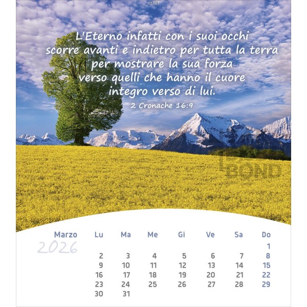 Italian postcard calendar 2026 - Life for you