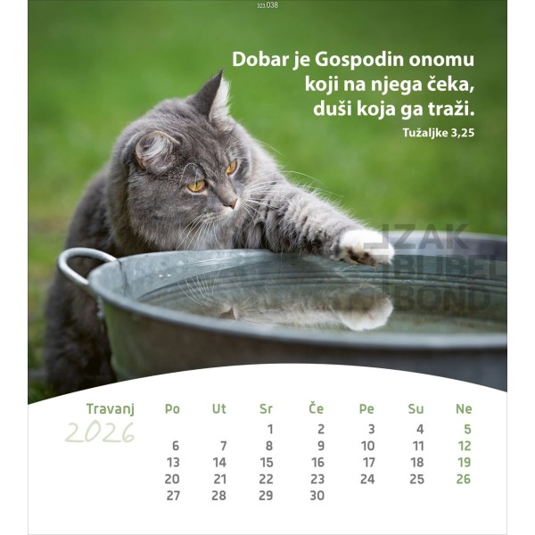 Kroatische ansichtkaartenkalender 2026 - Leven voor jou