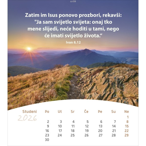Kroatische ansichtkaartenkalender 2026 - Leven voor jou