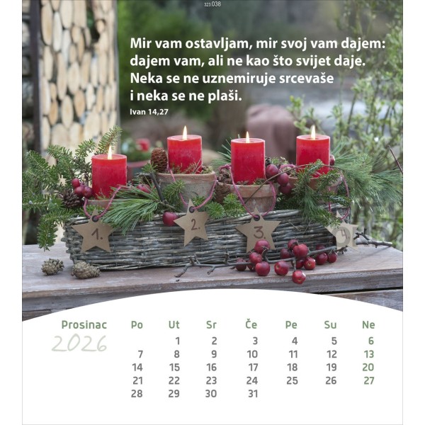 Kroatische ansichtkaartenkalender 2026 - Leven voor jou