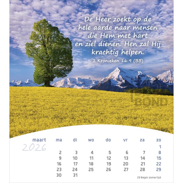 Dutch Postcard Calendar 2026