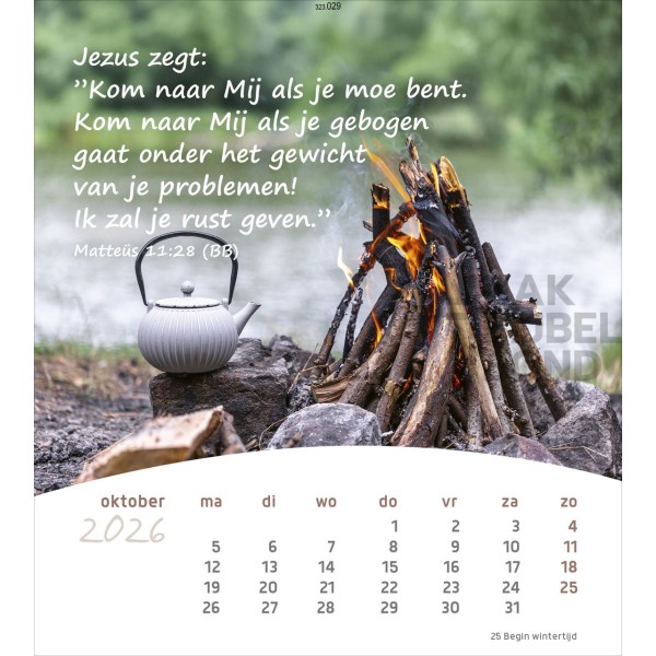 Dutch Postcard Calendar 2026