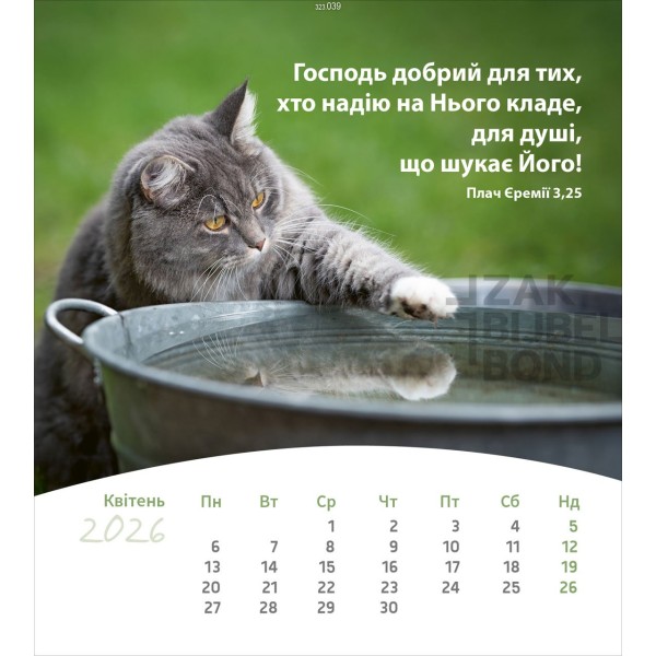 Ukrainian postcard calendar 2026 - Life for you