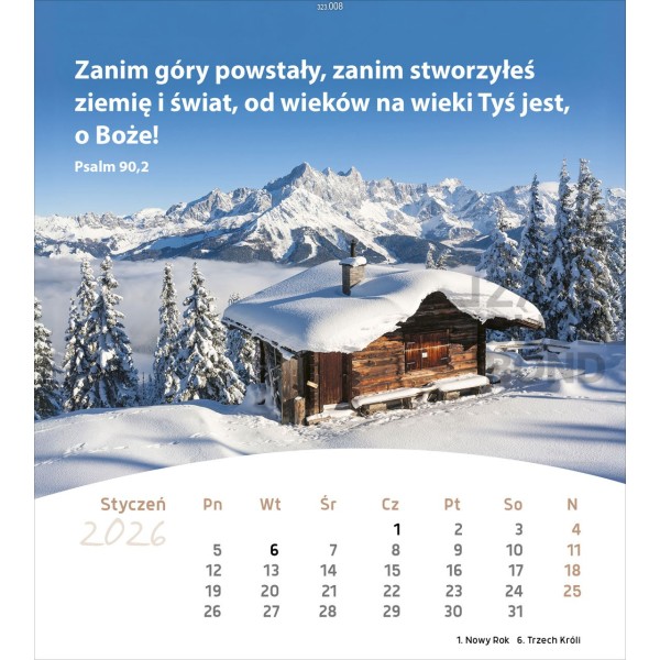 Poolse ansichtkaartenkalender 2026 - Leven voor jou